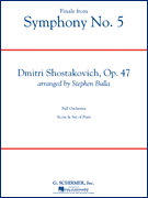 cover Symphony No. 5 Finale Orchestra sheet music cover
